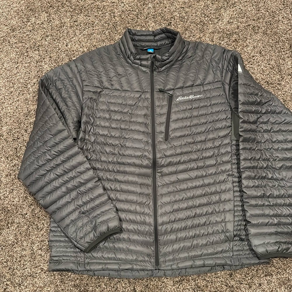 EDDIE BAUER DOWN PUFFER JACKET MEN’S SIZE XL FULL ZIP OUTDOOR